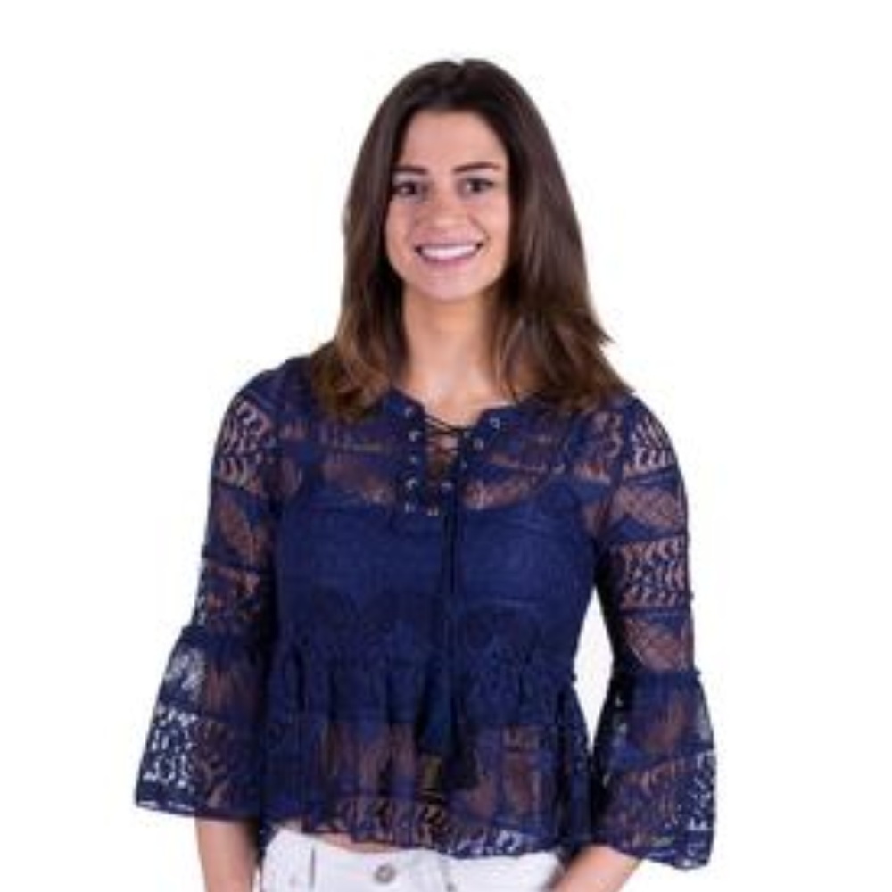 CUTE LACE TOP WITH LINING